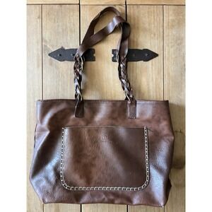 Weimeibaige Purse Brown Leather Tote Bag